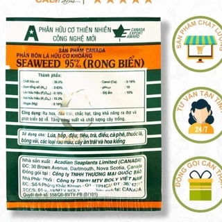 Rong Biển- Phân bón lá hữu cơ khoáng Seaweed 95% ( 10g) . Nông Dược Xanh