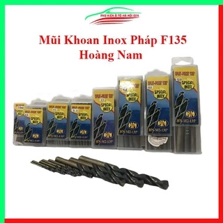 Mũi khoan inox pháp F135 Hoàng Nam đủ mũi 1-7.5mm