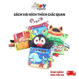 Sách Vải Cho Bé Trên 3Th, Kích Thích Đa Giác Quan, An Toàn Tuyệt Đối Cho Bé- Mẫu 2021