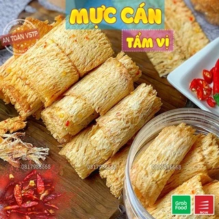 Khô Mực Cán Tẩm Vị Đậm Đà Dai Ngon 200g, Đồ Ăn Vặt Mực Khô Ướp Gia Vị Mường Then