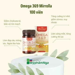 [Chính hãng] Viên OMEGA 369 Mirrolla Nga Lọ 100 Viên - Omega 369 Nga