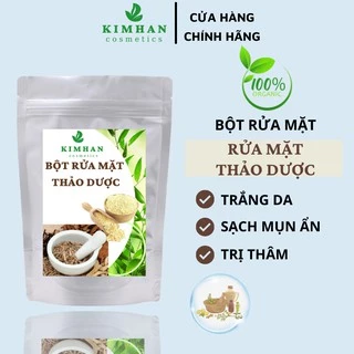 Bột rửa mặt-Bột đắp mặt Thảo Mộc-Giảm mụn ẩn,mụn đầu đen,sạch chân lông-100% thiên nhiên organic