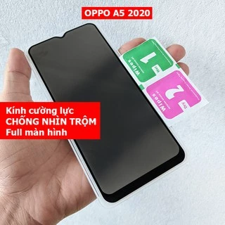 Kính cường lực chống nhìn trộm Oppo A5 2020