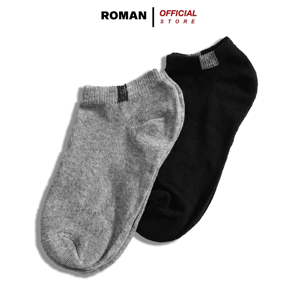 Tất Nam Cổ Ngắn ROMAN Vớ Nam Cotton Co Giãn Cực Tốt T01