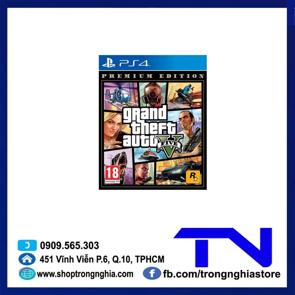 Grand Theft Auto V GTA 5 - Đĩa Game PS4