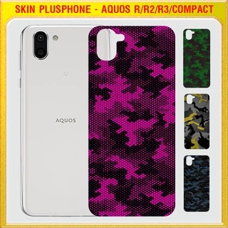 Dán Skin cho điện thoại Sharp Aquos R, R Compact, R2, R2 Compact, R3 màu matrix camo