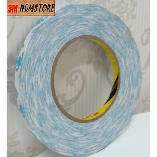 3M 90775 10mm dài 50met - BĂNG KEO HAI MẶT siêu dính chuyên dán cố định bề mặt giấy, decal như dán logo, tem nhãn máy