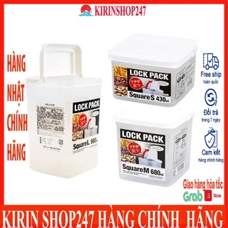 Hộp đựng thực phẩm nắp liền 430ml, 680ml, 980ml, 1100ml Hàng Nhật Chính Hãng