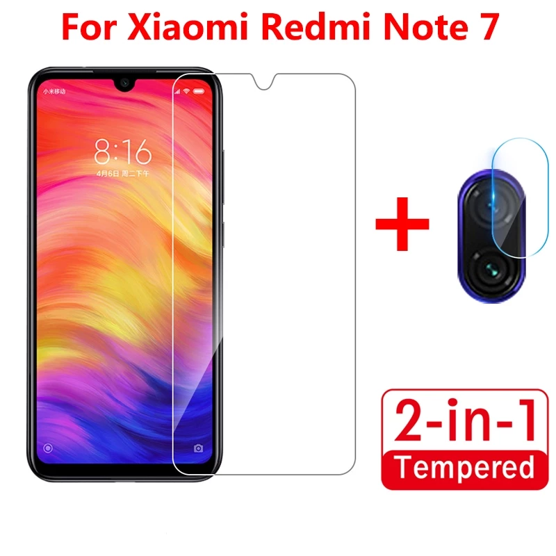 Bộ kính cường lực bảo vệ màn hình và camera cho Xiaomi Redmi Note 7 Pro