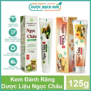 Kem đánh răng dược liệu Ngọc Châu - Bảo vệ lợi, giúp răng chắc khỏe từ gốc (Tuyb 125g)