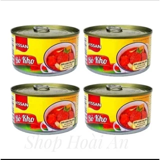 Com Bo 4 Hộp Bò Kho Vissan Hộp 200g (Date mới)