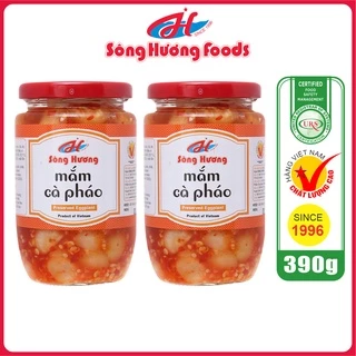 2 Hũ Mắm Cà Pháo Sông Hương Foods Hũ 390g - Ăn kèm cơm , bún , phở , mì tôm , ăn vặt , thịt nướng