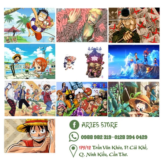 Bộ 10 giấy bao tập - One Piece