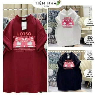 Áo Thun Cotton Khô 3158 Form Rộng Nam Nữ Unisex Gấu Lotso HD2