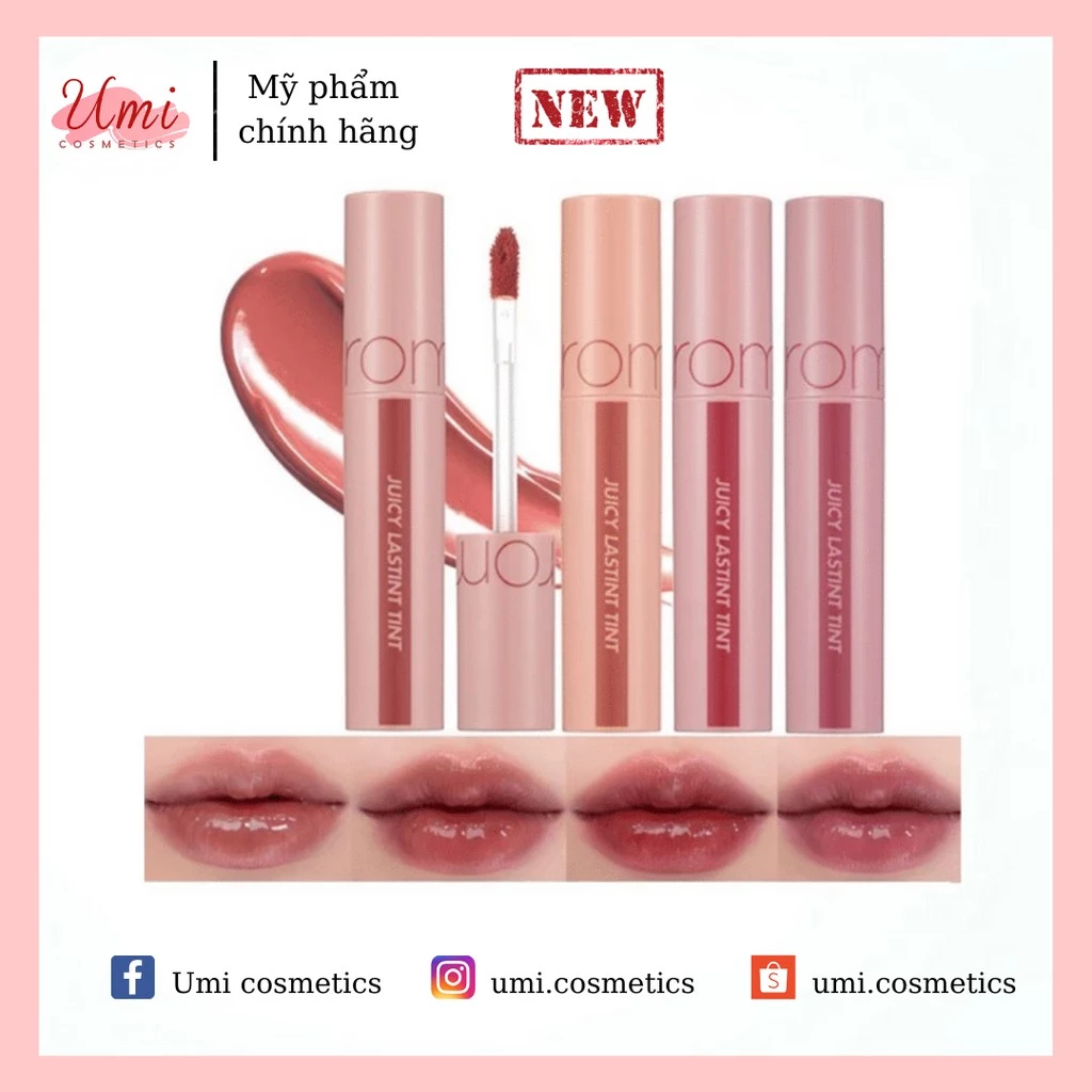 [GIẢM 20K ĐƠN 0Đ] Son Tint Romand Bare Juicy Lasting Hàng Chính Hãng Cho Đôi Môi Căng Mọng