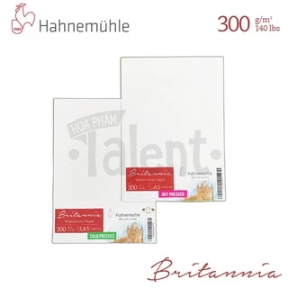 [ HỌA PHẨM TALENT ] - Giấy vẽ màu nước HAHNEMUHLE BRITANNIA 300gsm