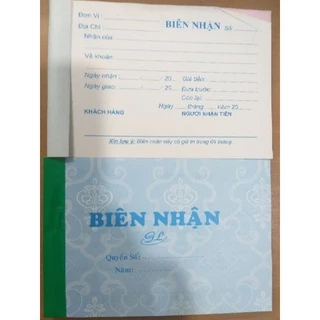 Cuốn Biên Nhận 2 Liên