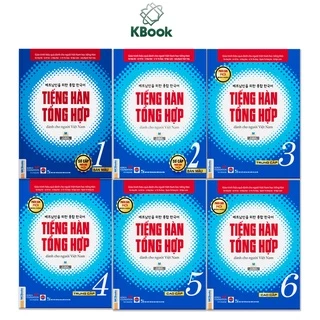 Sách - Trọn bộ Tiếng Hàn Tổng hợp dành cho người Việt Nam 1~6 (Màu và Đen Trắng)