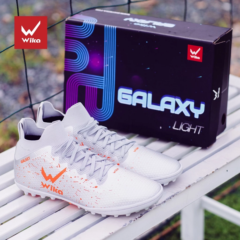 Giày Đá Bóng Wika Galaxy Đá Sân Cỏ Nhân Tạo Chính Hãng Khâu Full Đế