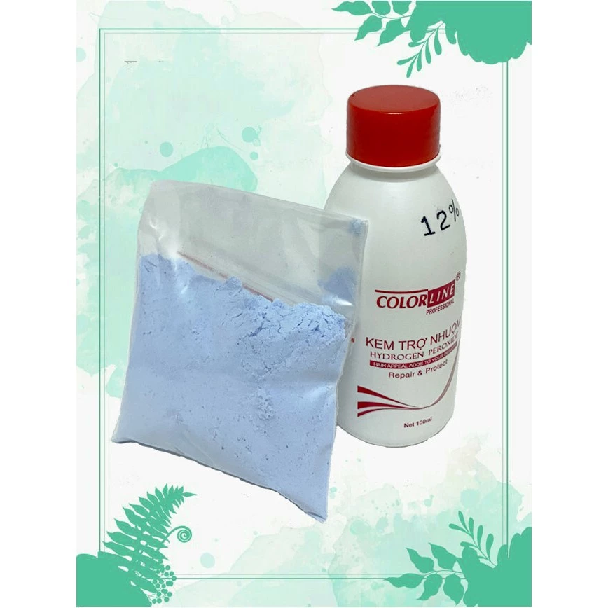 Combo Bột tẩy tóc 9D colagen cao cấp + oxy (hỗ trợ nhuộm tóc thời trang siêu đẹp)