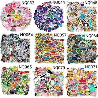 50 Sticker dán nón bảo hiểm,vali chất liệu chống thấm nước trang trí laptop điện thoại ván trượt điện thoại