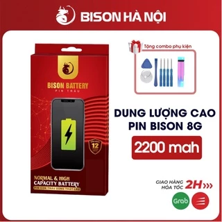 Pin Siêu Bison 8G dung lượng cao 2200mah, BH 12 tháng, Hàng chính hãng Bison