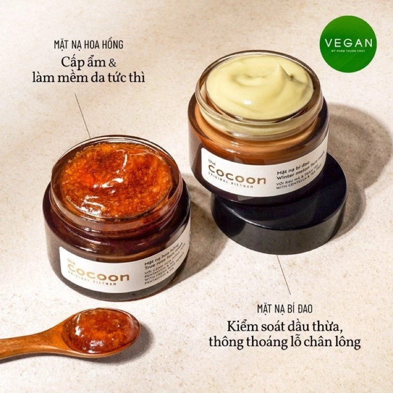 Mặt nạ hoa hồng giúp da cấp ẩm nhanh Cocoon 30ml