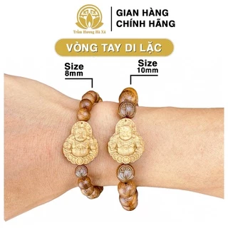 Vòng tay phật di lặc phong thủy Trầm Hương Hà Xá may mắn, bình an và tài lộc