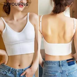 Áo lót cotton Zxyouping không gọng chữ u hở lưng quyến rũ dành cho nữ 