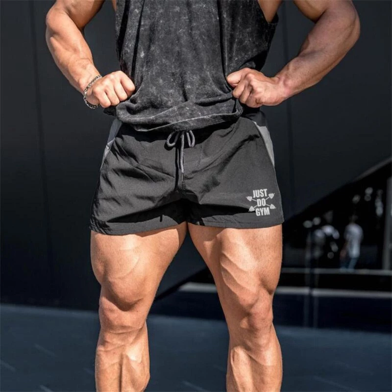 Gym Workout Comfortable Plus Size Sports Shorts Men Fashion Brand Breathable Fitness Mens Bodybuilding Mesh Male Casual Shorts