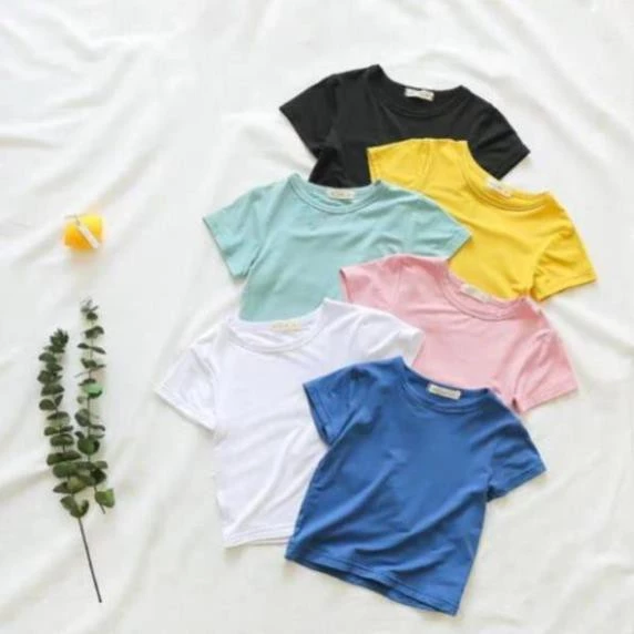 ÁO PHÔNG CỘC TAY NHIỀU MÀU CỰC MỀM MỊN CHO BÉ TRAI BÉ GÁI