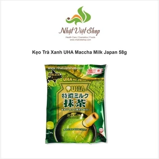 Kẹo Trà Xanh Sữa UHA Matcha Milk Candy 58g (Date: T3/2025)