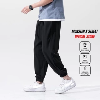 Quần jogger unisex Monster X Street bo gấu dáng thể thao xuông nam nữ nỉ bông bigsize basic pants NHIỀU MÀU