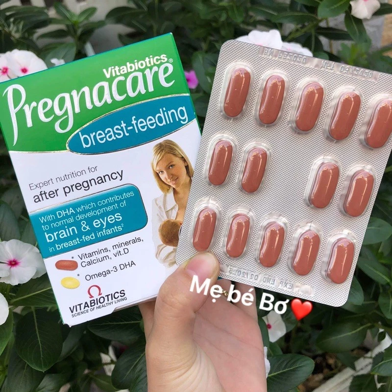 [Lẻ 1 vỉ ] Pregnacare Bầu Bú UK Anh Quốc Vitabiotics