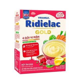 Bột ăn dặm RIDIELAC GOLD 4 Vị Mặn - Hộp giấy 200g