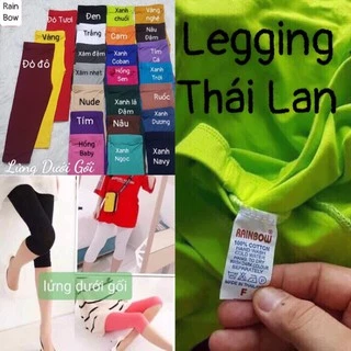 <Hàng Rainbow>Legging Lửng dưới gối Rainbow Chuẩn Thái