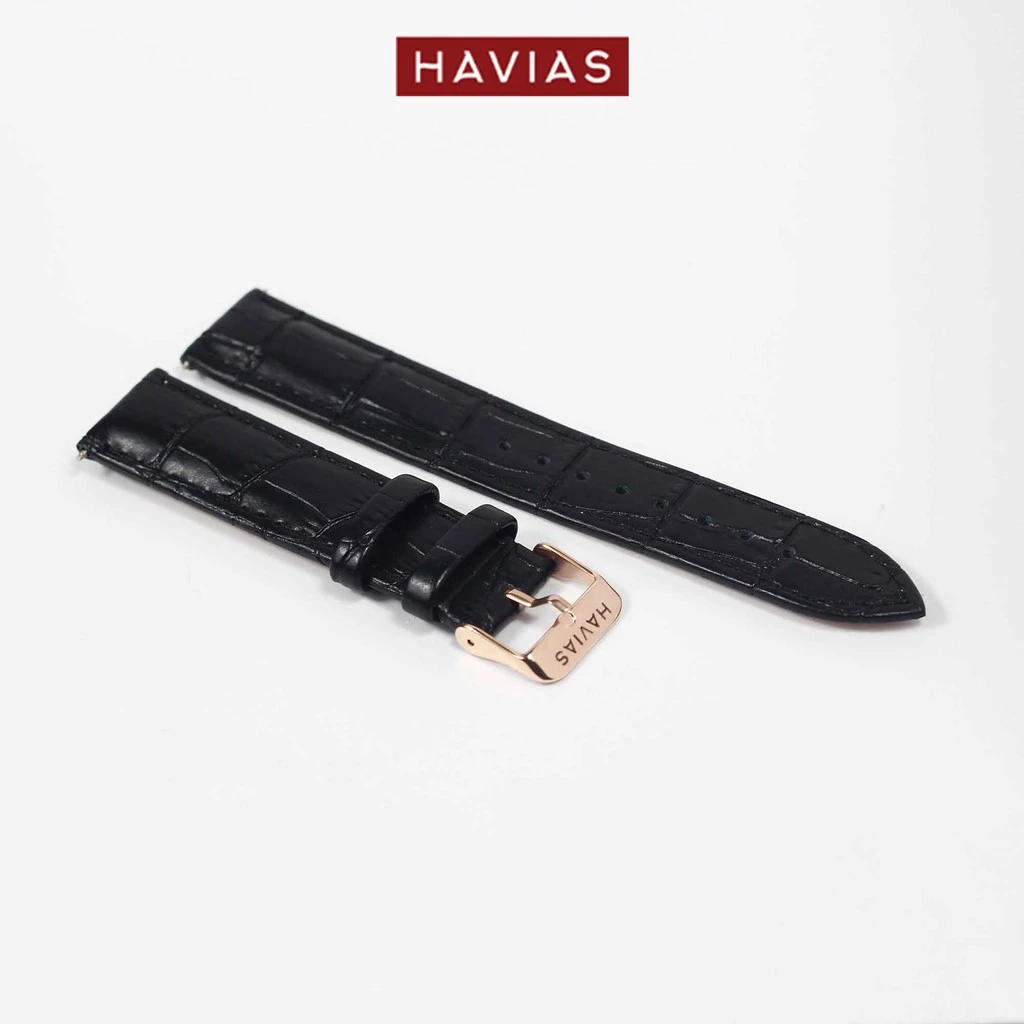 Dây đồng hồ HAVIAS Tradis_khóa vàng (Gold)