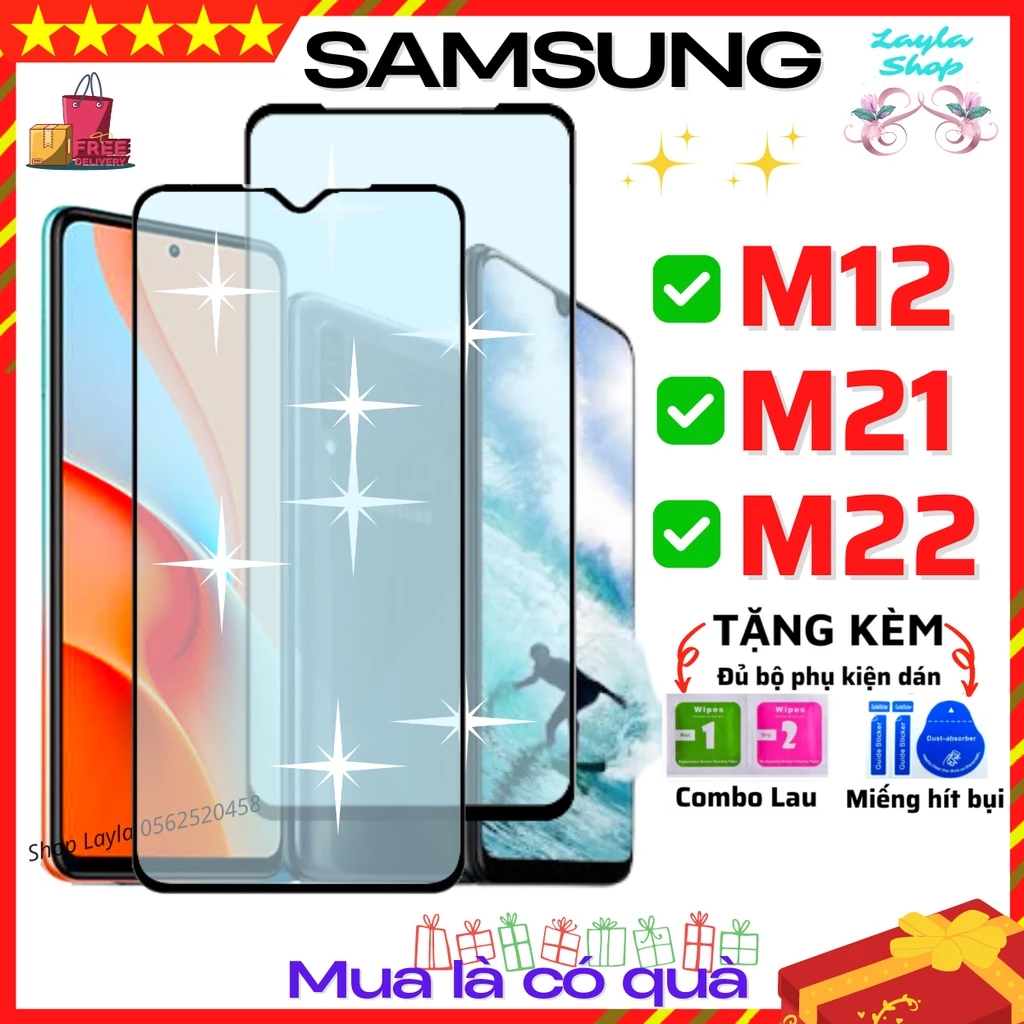 Kính cường Lực samsung M12 M21 M22 - Full màn hình 111D