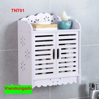 Tủ nhà tắm chống thấm nước TNT01 - Kệ lắp ráp treo tường nhà tắm-  Nội thất lắp ráp VIENDONG ADV