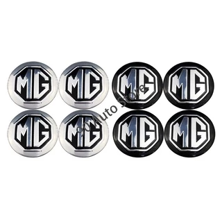 Set 4 miếng dán logo nắp trục bánh xe 56mm dành cho MG ZS HS MG3 MG5 MG6 MG7