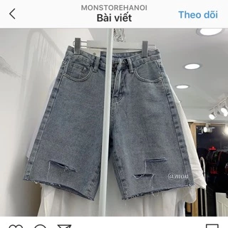 Quần Jeans Ngố Rách 3 Line Mới