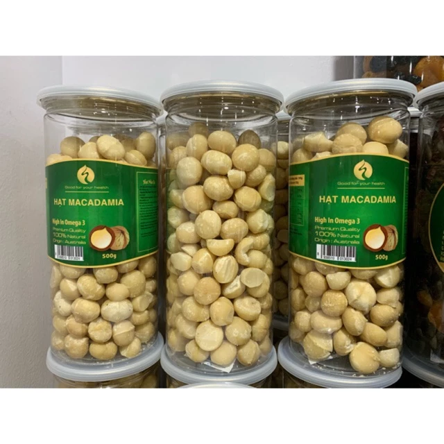 Hạt Macadamia ( Đã tách vỏ, đóng gói 500g)