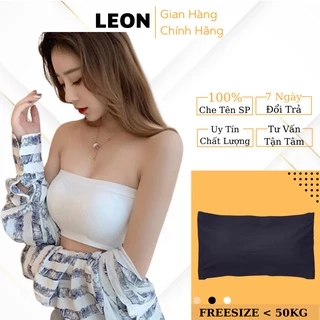 Áo Ngực Su Nữ Quây 2 Dây Su Trơn Đệm Mỏng Dáng Ôm Mát Mịn LEON M8883