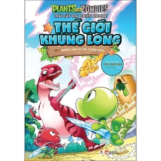 Sách - Trái cây đại chiến Zombie - Thế giới khủng long - Tập 5: Khủng long và tòa thành vàng (tái bản 2021)