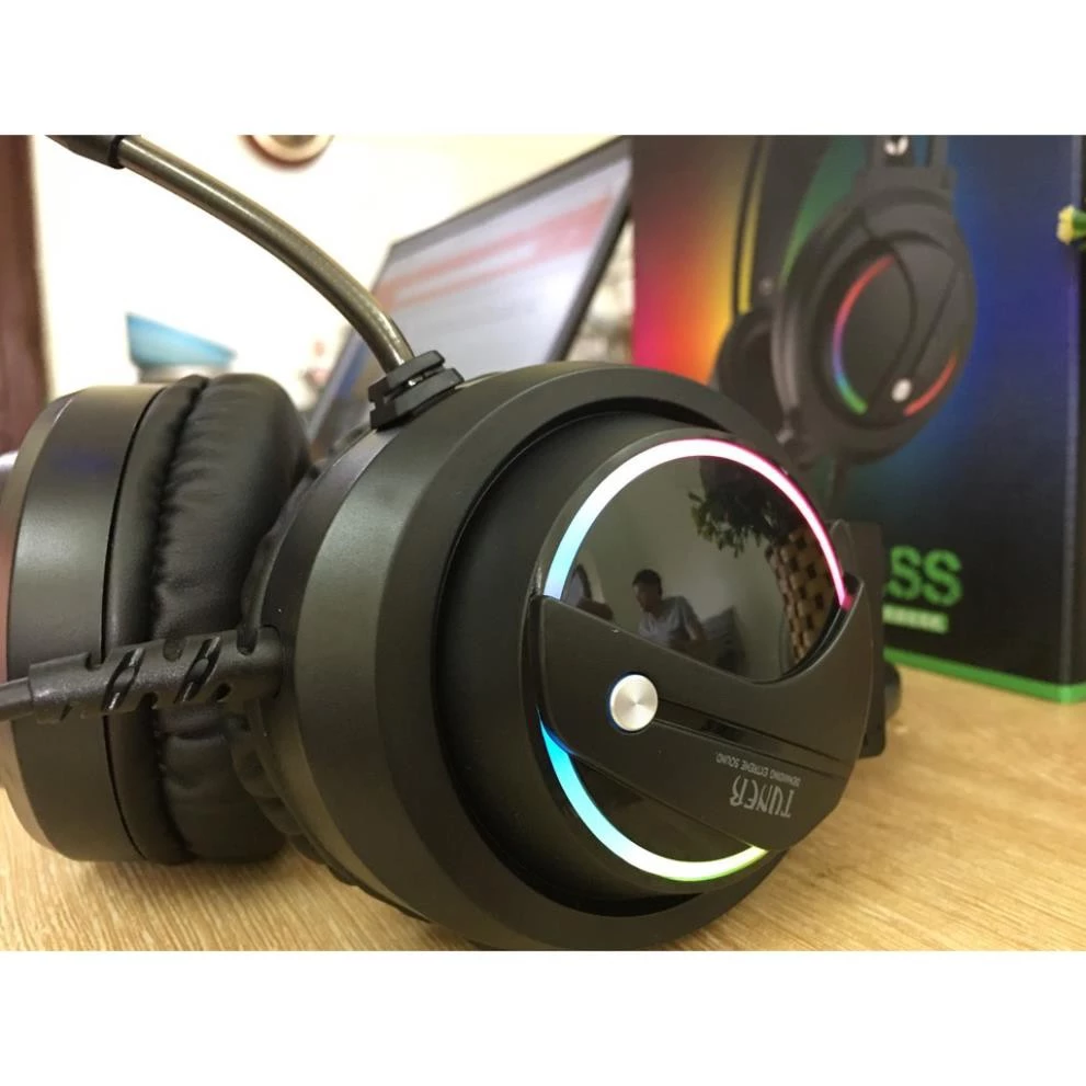 KHÔNG HAY KHÔNG LẤY TIỀN. Tai nghe máy tính chơi game Tuner USB 7.1 âm thanh vòm,có mic,CHÍNH HÃNG BH 1 NĂM
