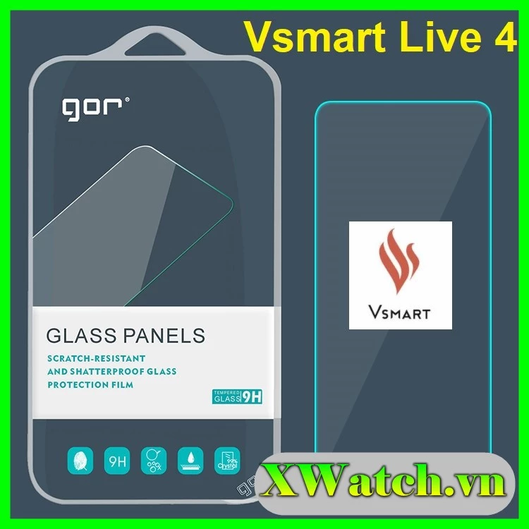 Fulbox 2 kính Cường lực Gor Vsmart Live 4 / Joy 4 Aris Aris pro Active 3 trong suốt