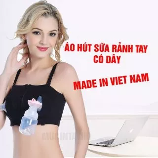 Áo hút sữa rãnh tay có dây hàng Việt Nam
