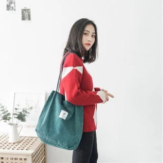 Túi vải tote canvas , túi vải đeo vai thời trang đựng đồ giá rẻ