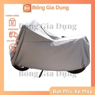 Bạt Phủ - Áo Trùm Xe Máy Cao Cấp Vải Dù 2 Mặt Che Nắng, Mưa Giữ Xe Luôn Như Mới Vừa Tất Cả Loại Xe