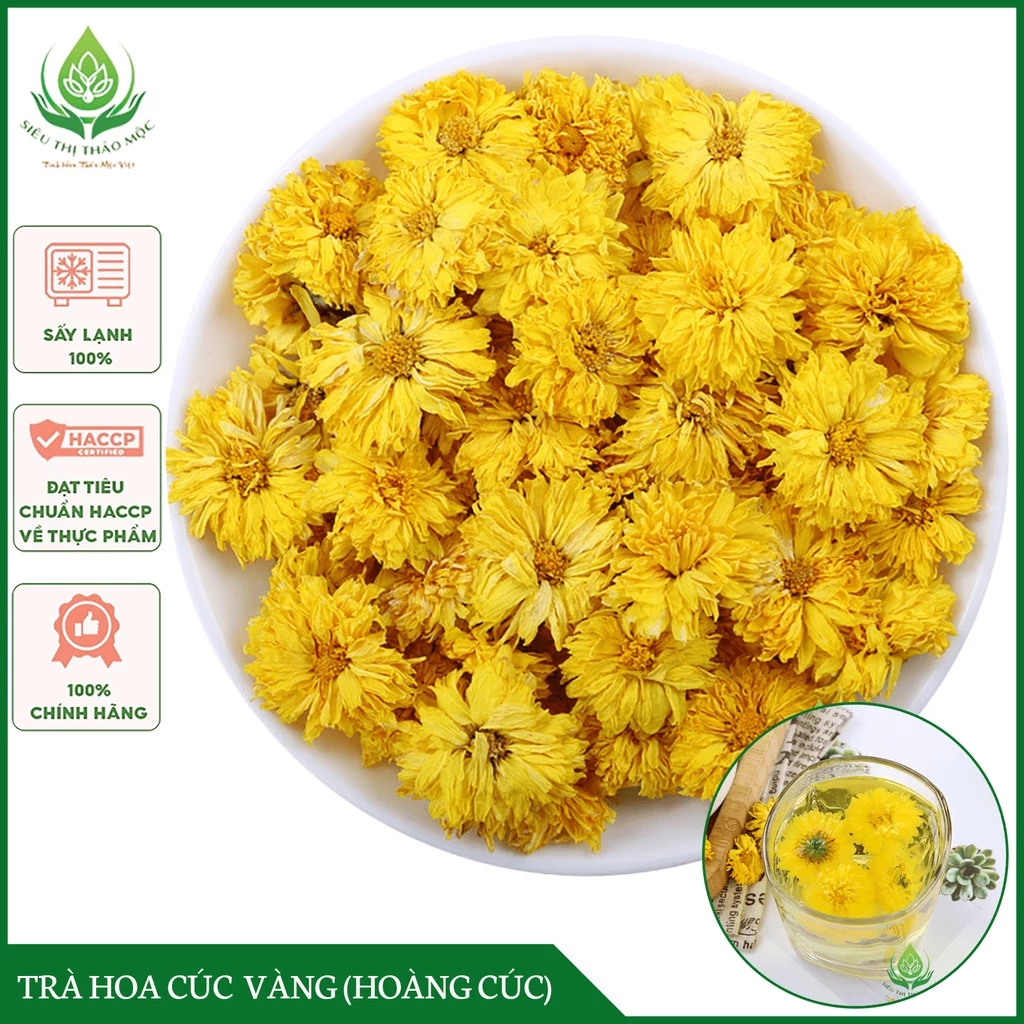 ✅[HÀNG LOẠI 1] Trà Hoa Cúc Vàng Sấy Khô Hoàng Cúc Nguyên Bông Tự Nhiên